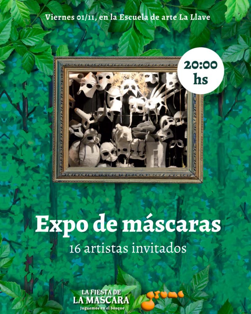 Expo de m&aacute;scaras 16 artistas invitados