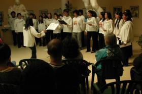 J&oacute;venes voces barilochenses en Complejo Tur&iacute;stico Teleferico Cerro Otto