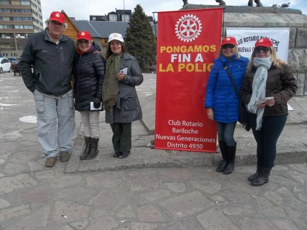 ROTARY NUEVAS GENERACIONES BARILOCHE  PARTICIPO DE CAMPA&Ntilde;A NACIONAL CONTRA LA POLIO