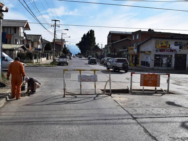  Corte media calzada en Gallardo por trabajos de bacheo