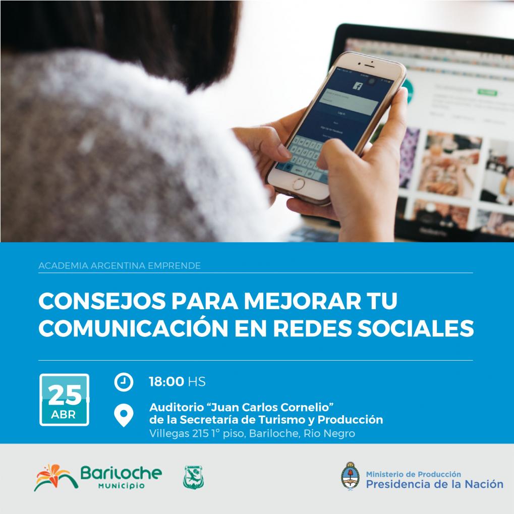 Invitan a inscribirse al taller &#147;Consejos para mejorar tu comunicaci&oacute;n en redes sociales&#148;