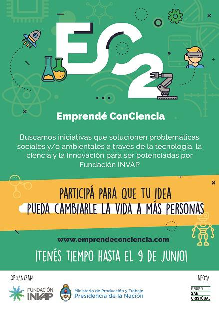 Est&aacute;n abiertas las postulaciones para Emprend&eacute; ConCiencia