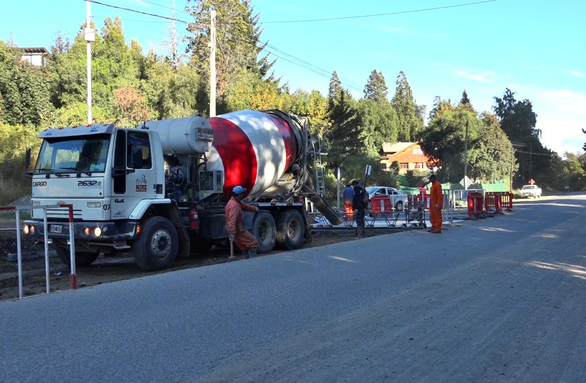 Avanzan los trabajos de hormigonado en Pioneros y Saihueque