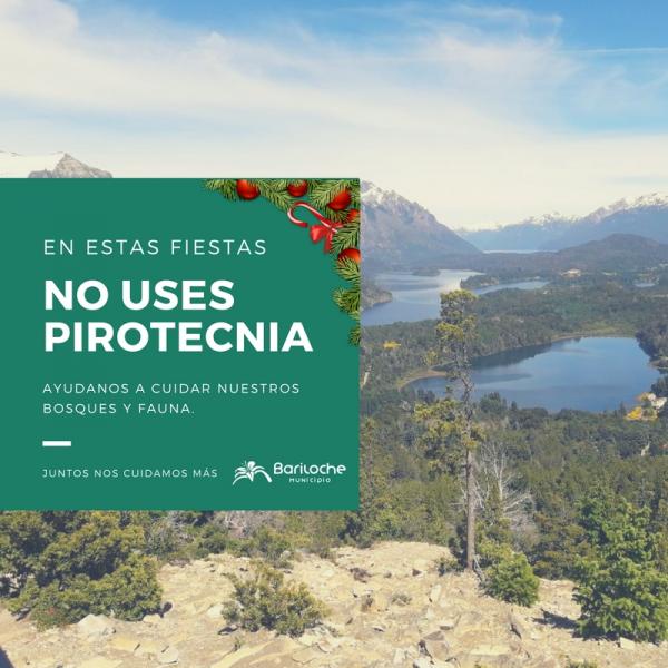 Buena noticia: hubo una considerable disminuci&oacute;n del uso de pirotecnia en Bariloche