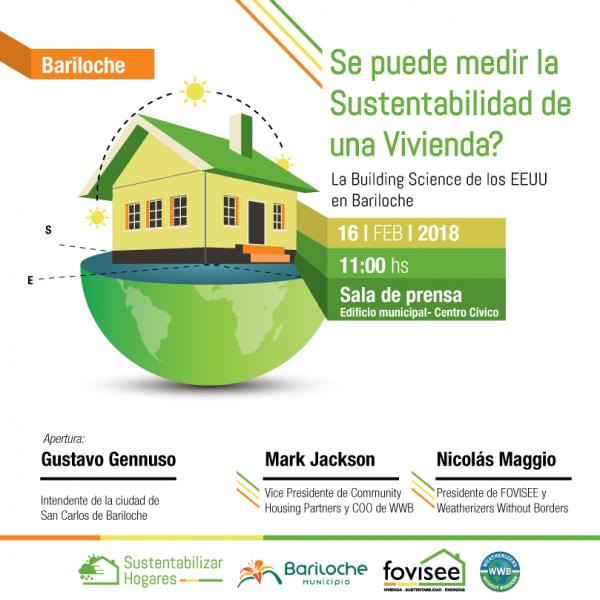 Invitan a la Charla &iquest;Se puede medir la Sustentabilidad de una Vivienda?