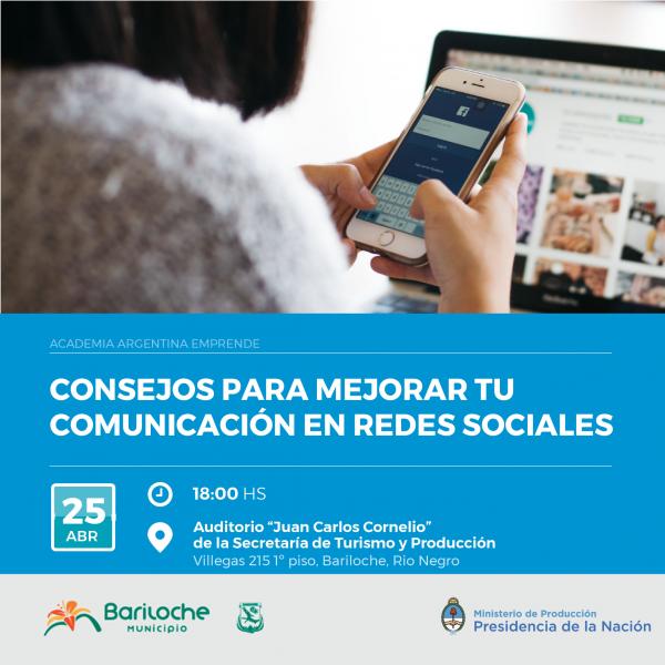 Invitan a inscribirse al taller Consejos para mejorar tu comunicaci&oacute;n en redes sociales