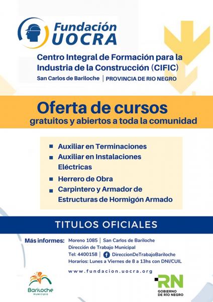 Ya inscriben para los cursos gratuitos de construcci&oacute;n de UOCRA