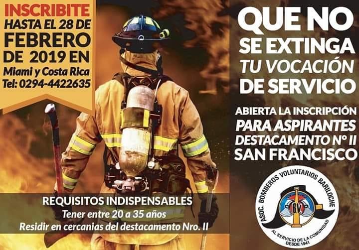 Curso Aspirante a Bombero Voluntario