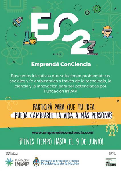 Est&aacute;n abiertas las postulaciones para Emprend&eacute; ConCiencia