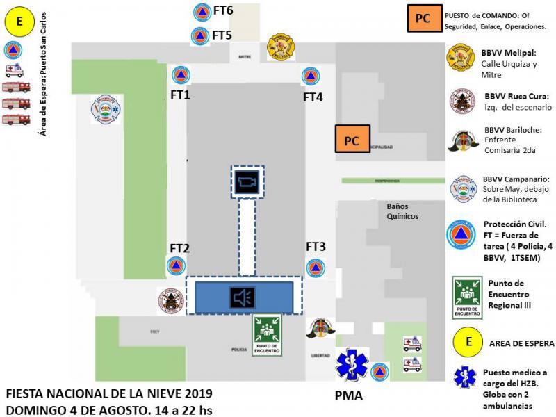 C&oacute;mo ser&aacute; el operativo de seguridad de la Fiesta de la Nieve