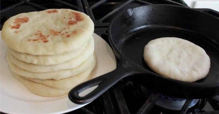 Pan de pita en sart&eacute;n: una receta de pan casero, riqu&iacute;simo y sano 