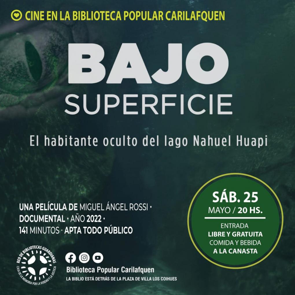  *Cine en la Biblio*: &#147;Bajo Superfice&#148;* (2022)