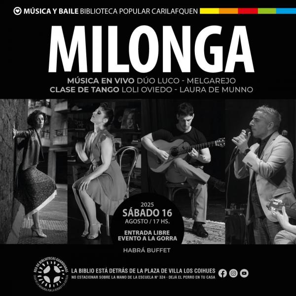 Milonga en la Biblioteca Popular Carilafquen