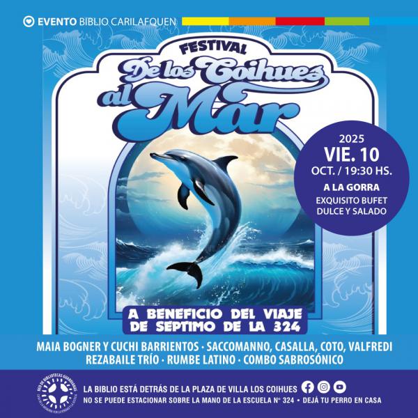 De los Coihues al MAR Festival de música a beneficio de 7mo. grado de la Escuela 324.