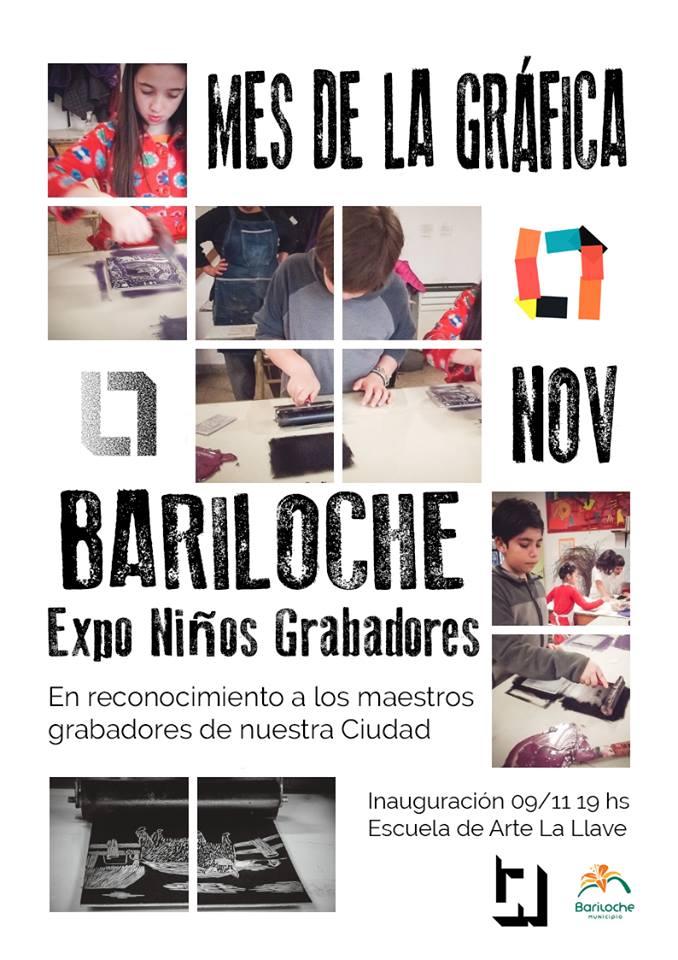 Mes de la Gr&aacute;fica en Bariloche: Expo ni&ntilde;os grabadores