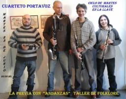 M&uacute;sica popular a ritmo del clarinete en los Martes Culturales de La Llave