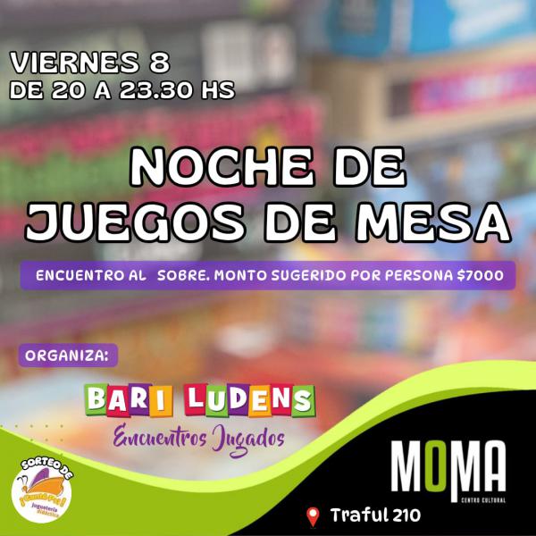 Bariludens noche de juegos