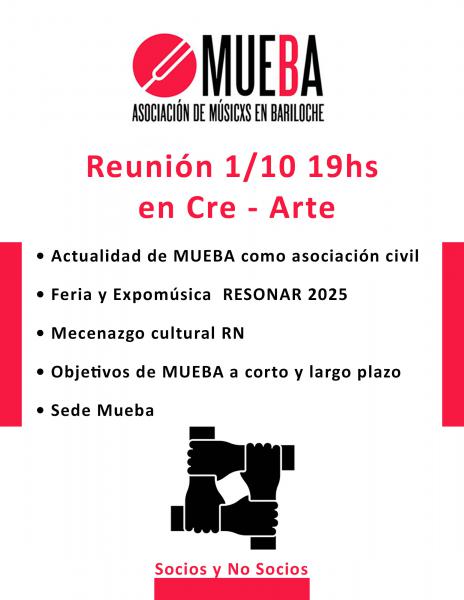 Reunión 1/10 19hs en Cre - Arte