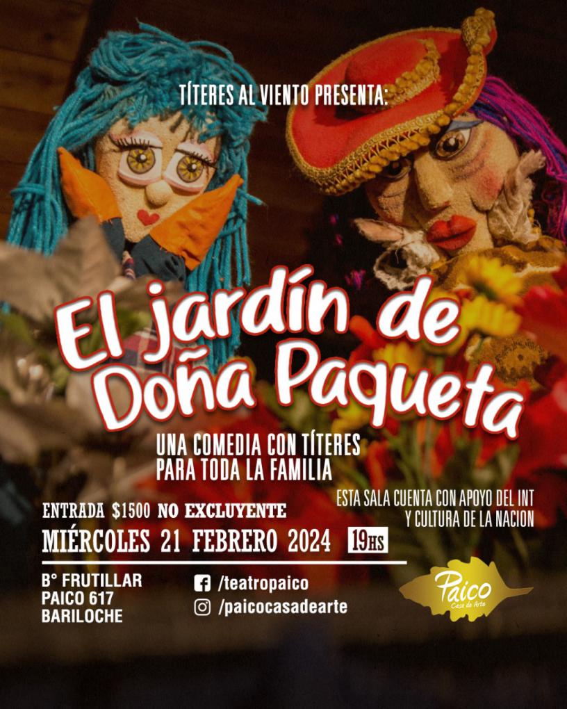 EL  JARD&Iacute;N DE DO&Ntilde;A PAQUETA -COMEDIA EN T&Iacute;TERES