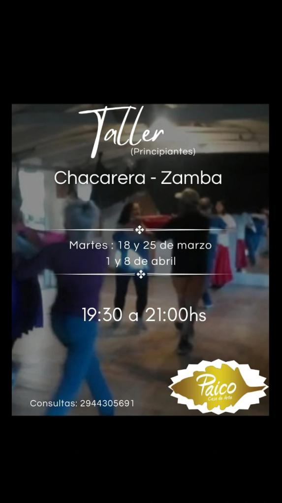 TALLER de CHACARERAS Y ZAMBAS (danzas)