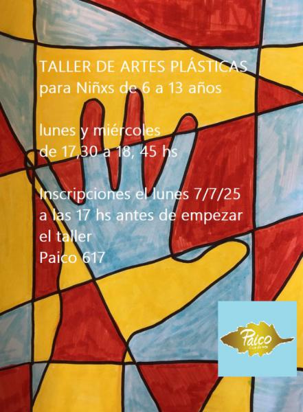 Taller de artes plásticas para niñxs