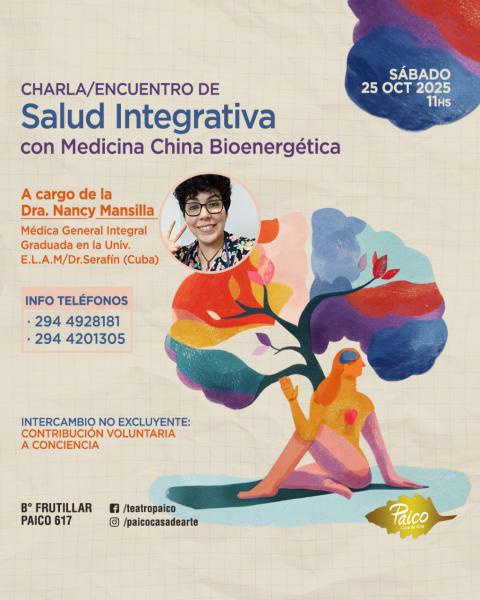 Charla - encuentro SALUD INTEGRATIVA con MEDICINA CHINA