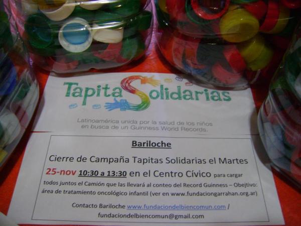 Campa&ntilde;a TAPITAS SOLIDARIAS, en beneficio del Hospital Garrahan