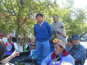 Lonko Mapuche Pichun y Norin denunciaron publicamente al estado Chileno