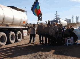 Mapuche tomaron la planta Repsol de Medanitos