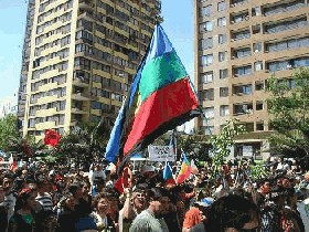 Finalmente se realiz&oacute; en Chile, Marcha de los Pueblos Originarios