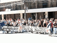 Marcha por Matias Catrileo: Brutal accionar de Carabineros contra joven Mapuche en temuco&#8207;