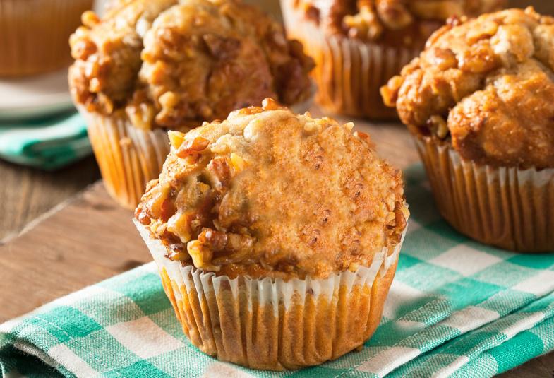 Muffins saludables caseros de pl&aacute;tano y avena