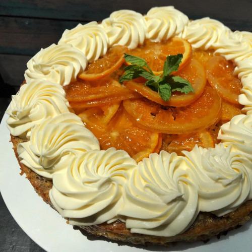 TARTA DE NARANJA Y LECHE CONDENSADA