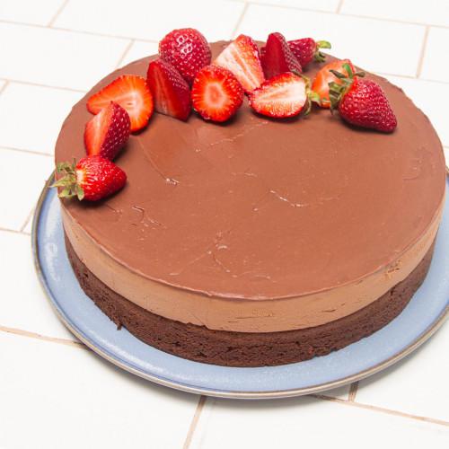 TORTA MOUSSE DE CHOCOLATE SIN HARINA