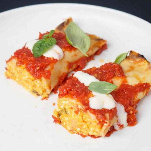 Canelones de ricotta y calabaza