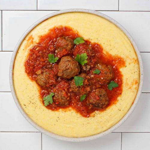 POLENTA CREMOSA CON ALB&Oacute;NDIGAS