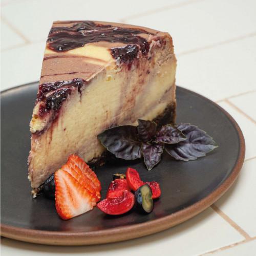 CHEESECAKE DE FRUTOS ROJOS MARMOLADA