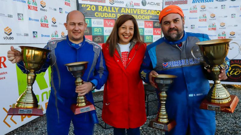 Carreras particip&oacute; de la entrega de premios del Rally en Bariloche 