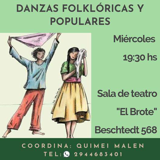 DANZAS FOLKL&Oacute;RICAS Y POPULARES