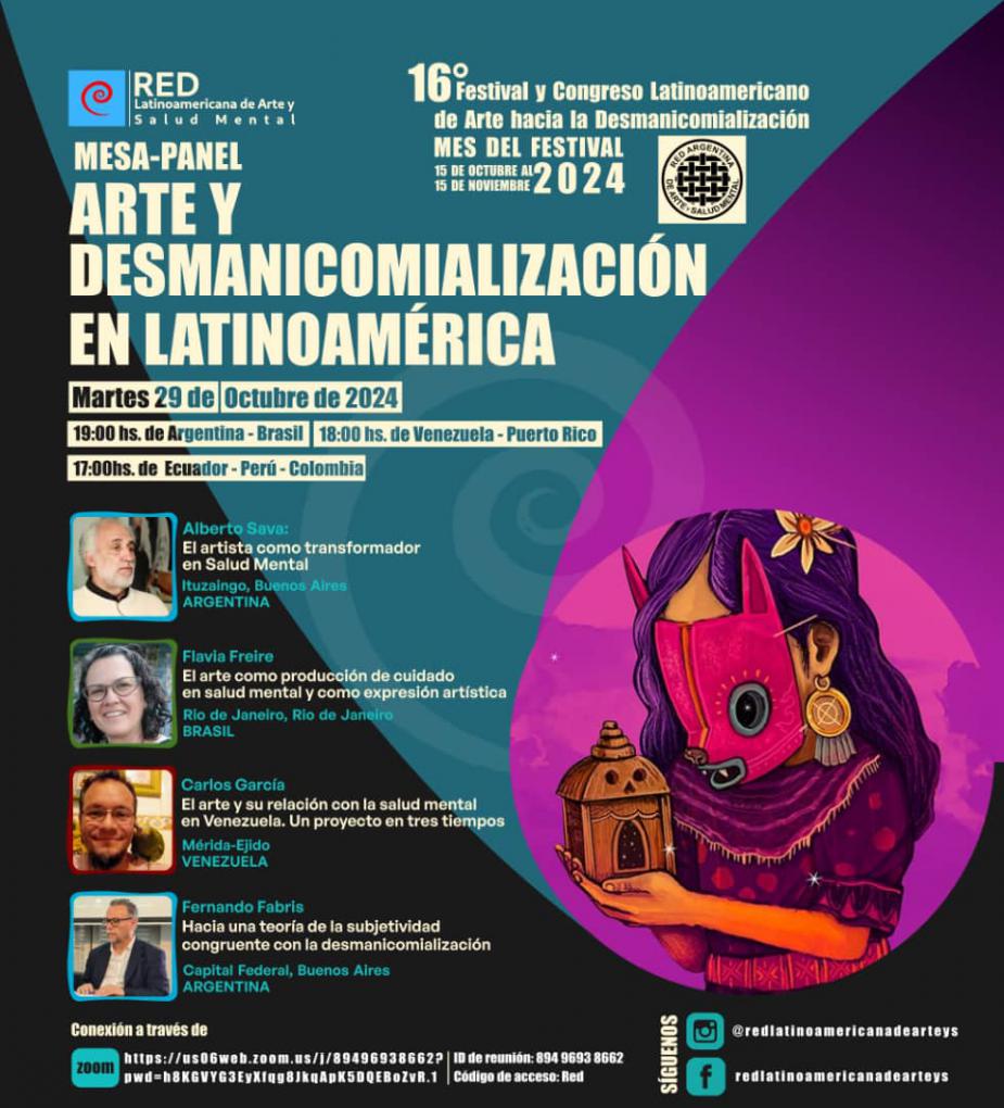 Mesa - Panel: Arte y Desmanicomializaci&oacute;n en Latinoam&eacute;rica.