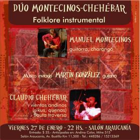 FOLKLORE - D&Uacute;O MONTECINOS - CHEH&Eacute;BAR 