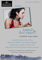 SUSPENDIDO RECITAL CARMEN SALVADOR - Cantautora chilena 