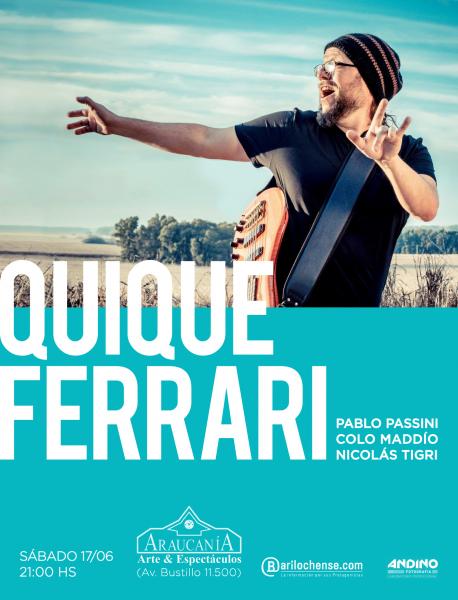 QUIQUE FERRRI presenta su nuevo disco solista Con lo puesto