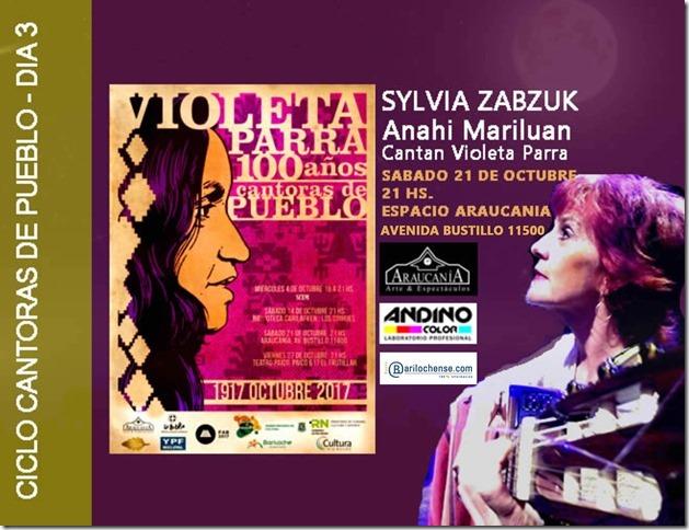 Sylvia Zabzuk y Anahi Mariluan cantan a Violeta