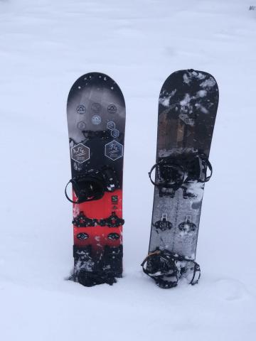 Splitboards listos para la bajada