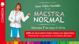 Este mi&eacute;rcoles: Una maestra normal (20% de descuento para maestros)