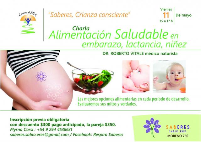 Charla Alimentacin saludable en embarazo, lactancia y niez